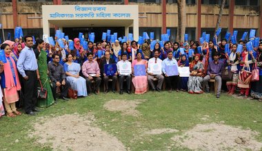 Group Photo in Manikgonj Government Girls College